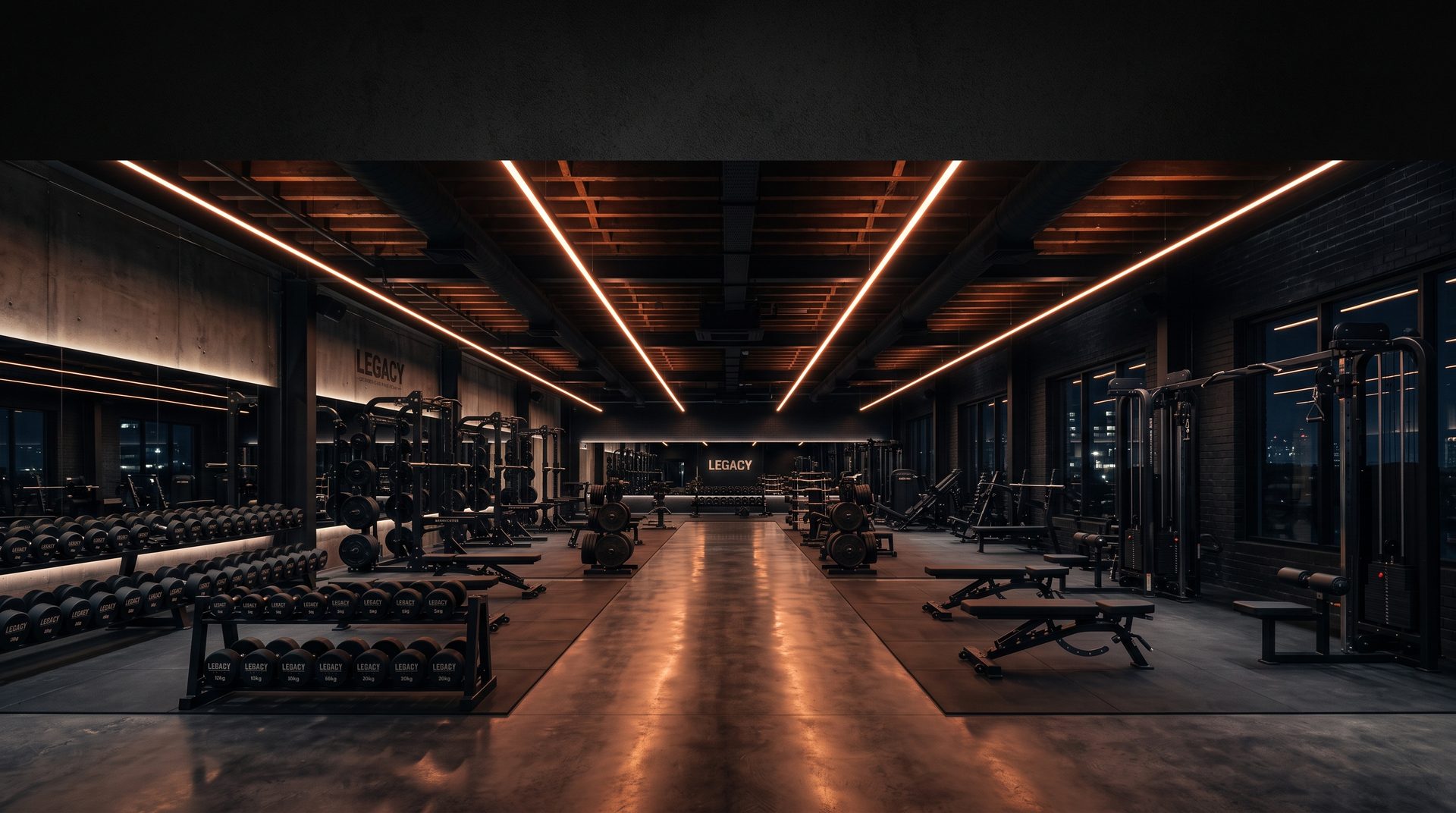 Interior of the LEGACY strength club